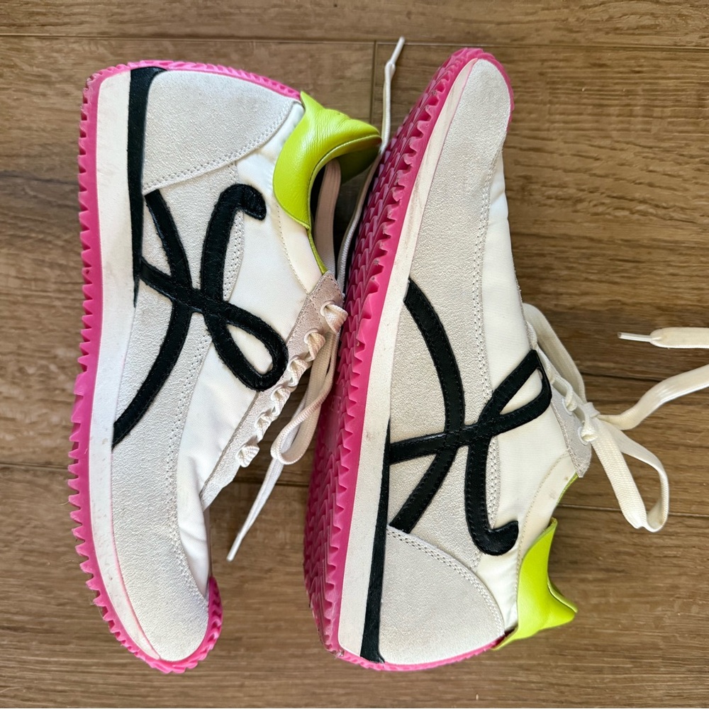 Stylish Women's Loewe Sneakers in Pink and White